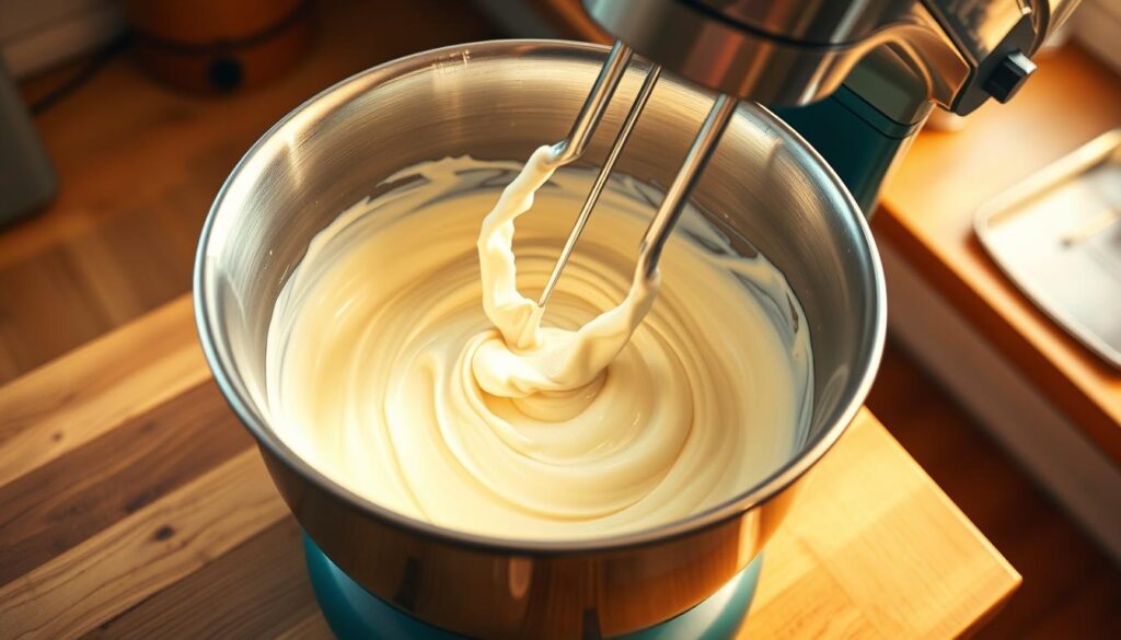 Cream Cheese Drizzle Recipe Mixing Process