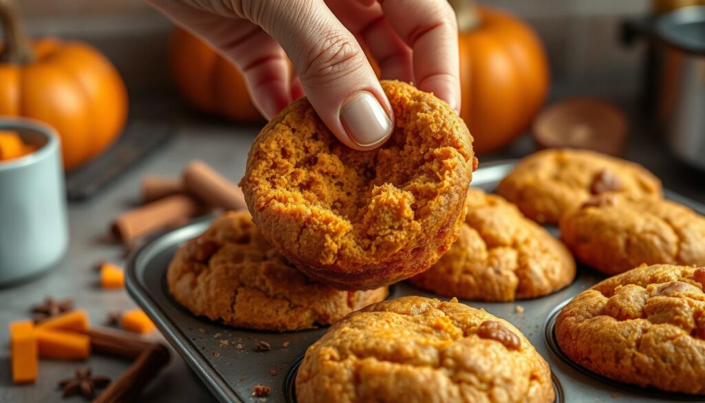 Pumpkin Spice Muffin Tops Baking Technique